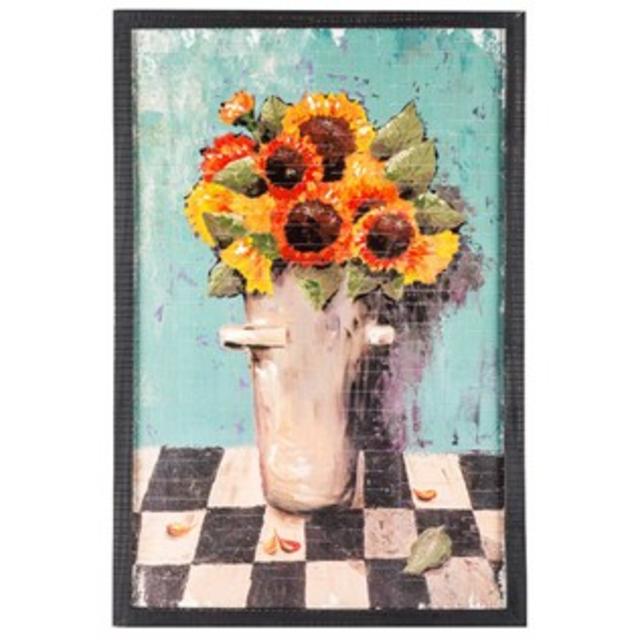 Sunflowers in a Can Wooden Wall Art