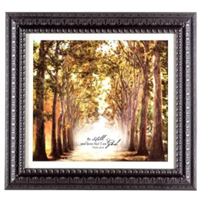 Psalms 46:10 Framed Art with Trees
