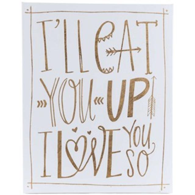 I'll Eat You Up I Love You So Canvas Wall Art