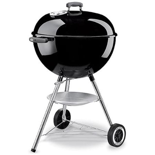 Weber One-Touch 22.5 inch diameter Charcoal Kettle Grill, Black