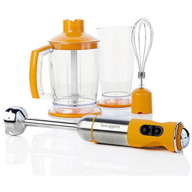 Bon Appetit Bon Appetit BAIBC010O Orange Immersion Blender with Chopper Bowl