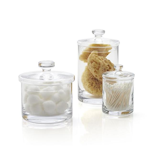 Set of 3 Glass Canisters