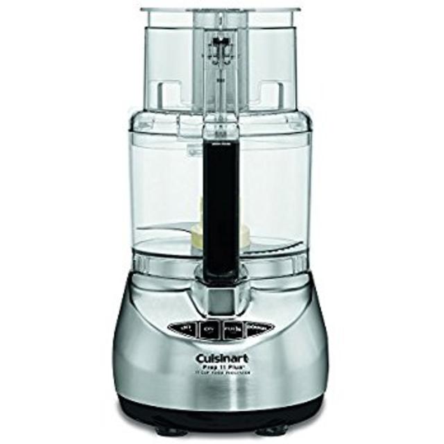 Cuisinart DFP-14BCWNY 14-Cup Food Processor, Brushed Stainless Steel, White