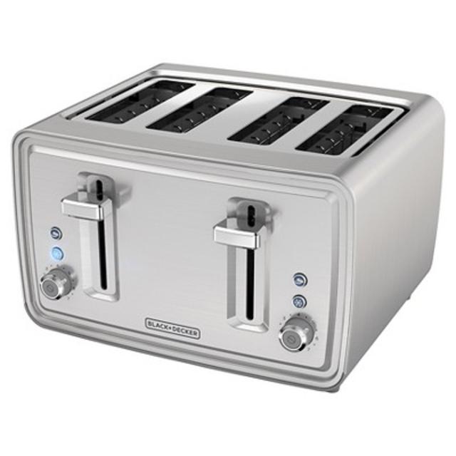 BLACK+DECKER™ 4 Slice Toaster - Stainless Steel