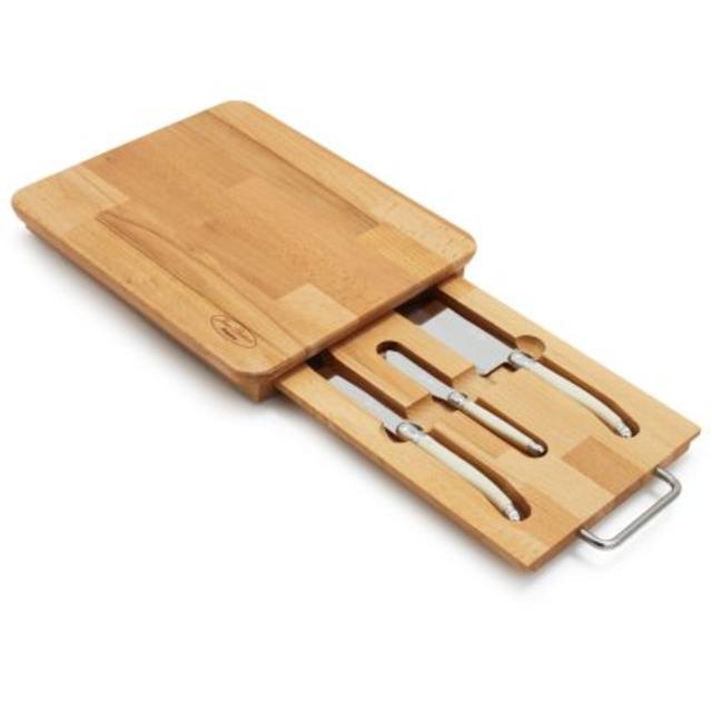 Dubost Laguiole Cheese Set in Board, 3 pcs.