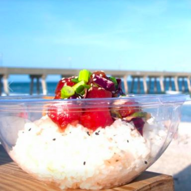 Poke lunch at Fresh Catch