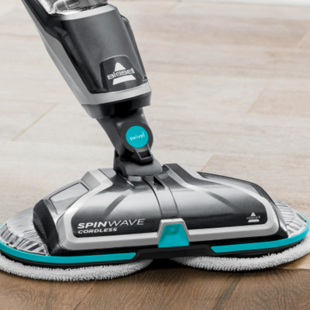 Bissell Spinwave, 2307 Cordless Hard Mop, Wood Floor Cleaner and Buffer