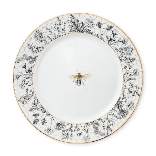 Honeycomb Dinner Plates - Bee