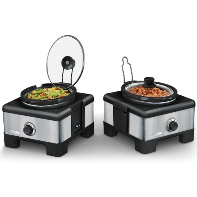 BELLA 14013 Connectable Entertaining Slow Cooker System, Stainless Steel