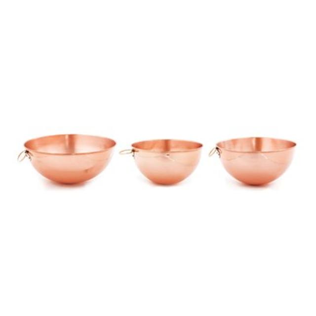 Old Dutch International 964 Solid Copper Beating Bowl (Set of 3)