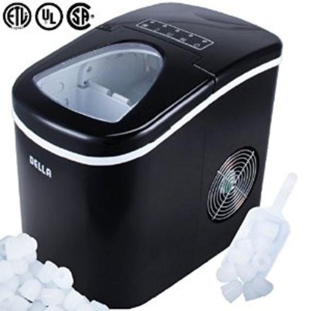 Della© Portable Ice Maker, Produces up to 26 lbs. of Ice Daily, 2-Size (Black)