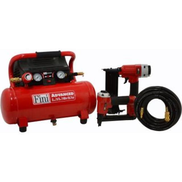 110 psi 2 gal. Portable Electric Air Compressor with 2 Nailer Combo Kit