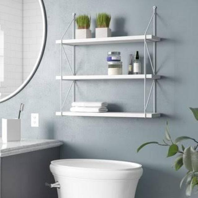 Molena 3-Tier Display Wall Accent Shelf Zipcode Design Finish: White