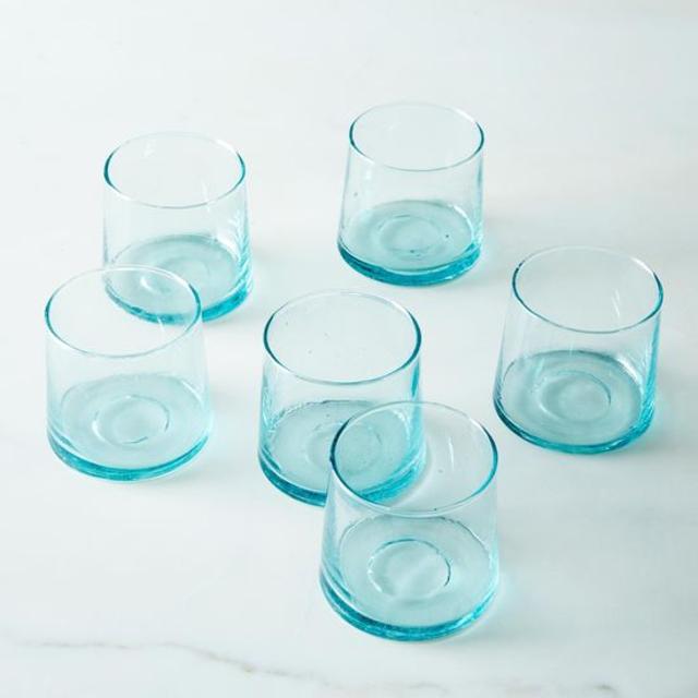 Handblown Moroccan Glass Tumblers (Set of 6)