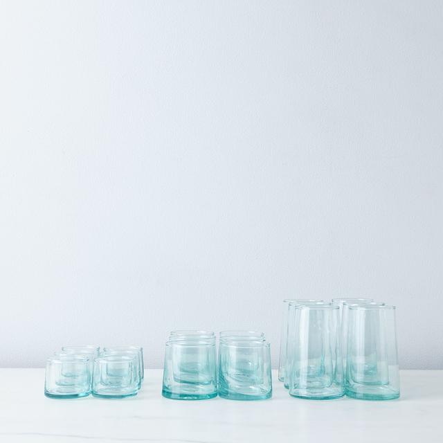 Handblown Tall Moroccan Glasses (Set of 6)