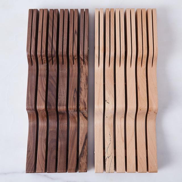 Wood In-Drawer Knife Organizer