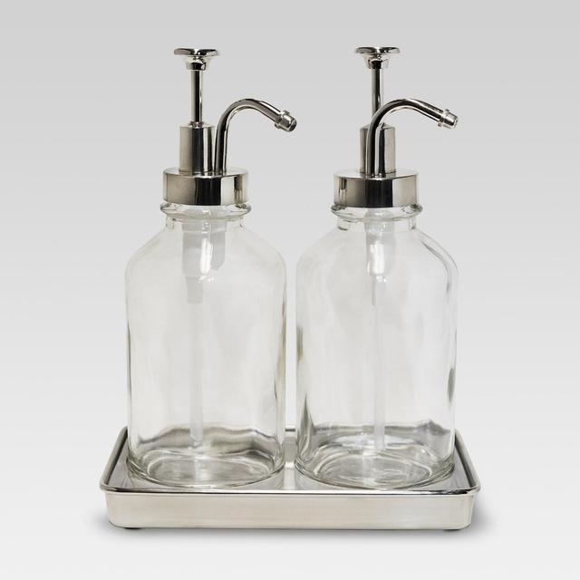 Double Soap Pump Oil Can Clear - Threshold™