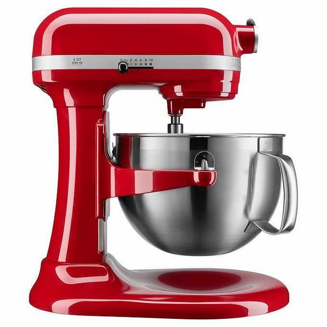 KitchenAid 600 Series 6-Quart Bowl Lift Stand Mixer in Red