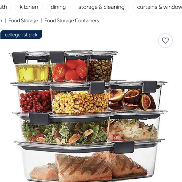Rubbermaid® Brilliance 22-Piece Food Storage Container Set