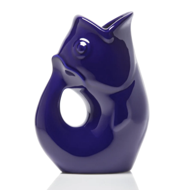 Large GurglePot Gurgling Fish Water Pitcher - Cobalt