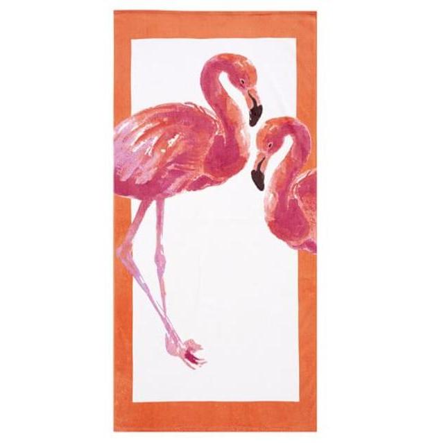 Flamingo Printed Beach Towel