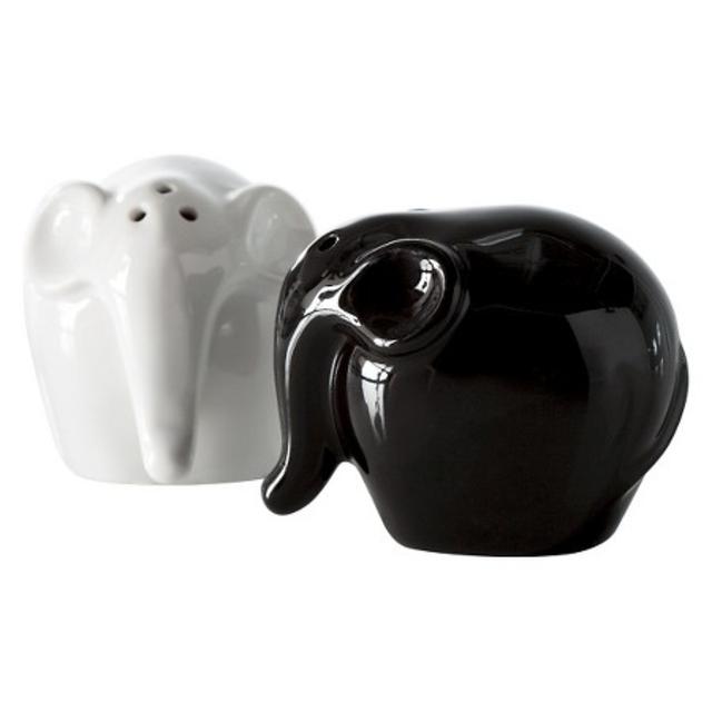 Torre & Tagus Elephant Salt and Pepper Shaker Set