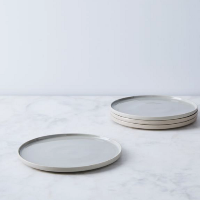 Shaker Ceramic Dinnerware Salad Plates