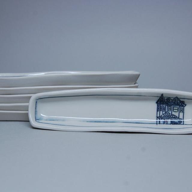 Tiny Long Dish with "Home" by Nicole Aquillano