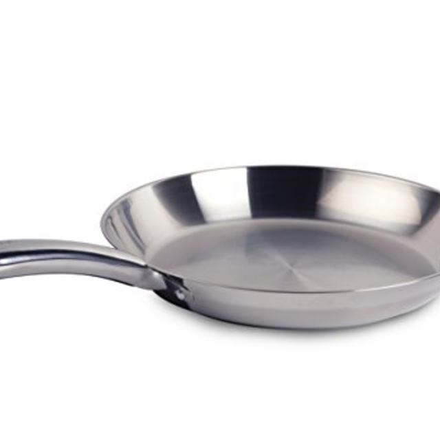 T-fal C81107 Elegance Stainless Steel Fry Pan, 12-Inch Cookware, Silver