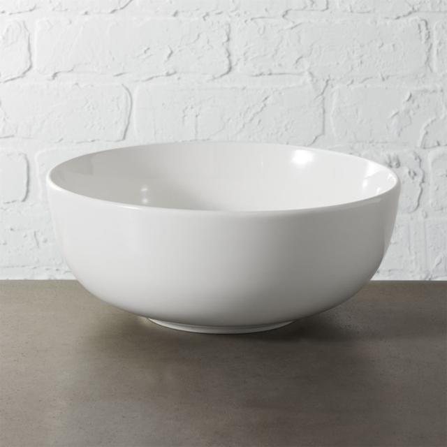 contact white serving bowl