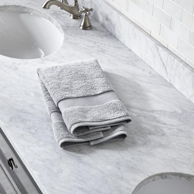 Turkish Cotton Grey Hand Towel