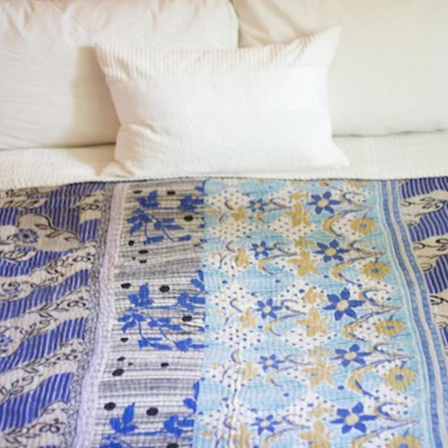 Custom Made Queen Sized Kantha Quilt from shopdignify.com