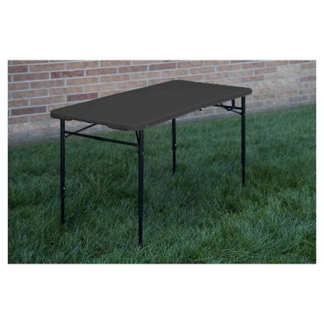 4 ft. Indoor Outdoor Adjustable Height Folding Tailgate Table - Cosco