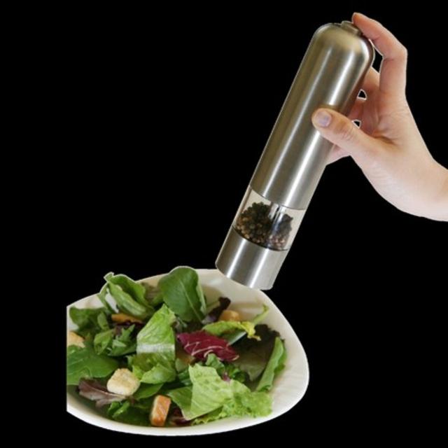 iTouchless Electronic Stainless Steel Pepper and Salt Mill
