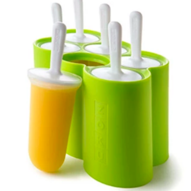 Zoku Classic Pop Molds, 6 Easy-release Popsicle Molds With Sticks and Drip-guards, BPA-free