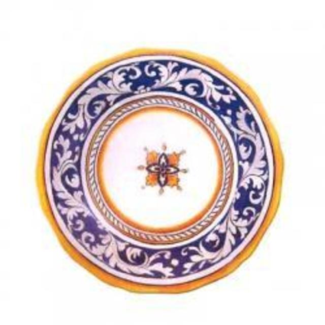 Case Sale 8 x Le Cadeaux Melamine Malaga Blue Salad Lunch Plate 9 in
