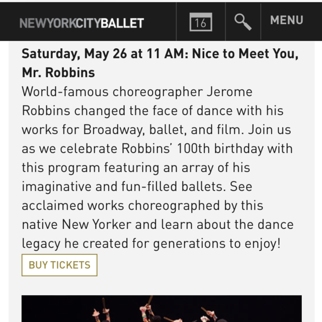 NYC Ballet’s Nice To Meet You, Mr. Ribbons ticket