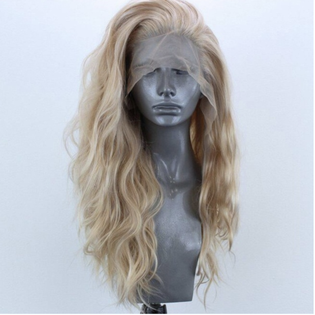 Natural Wavy Blonde Long Wave Wig