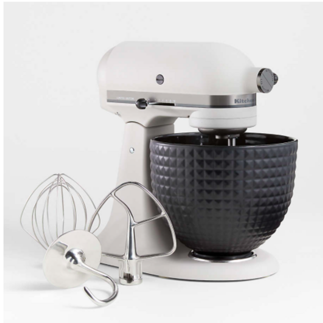 KitchenAid ® Artisan ® Series 5-Quart Tilt-Head Limited-Edition Light & Shadow Stand Mixer with Black Ceramic Bowl
