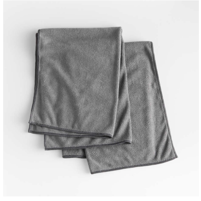 Antimicrobial Microfiber Towels, Set of 2