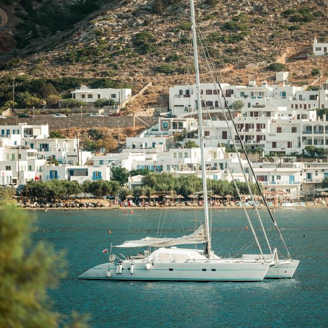 Boat around the Greek Island of Milos