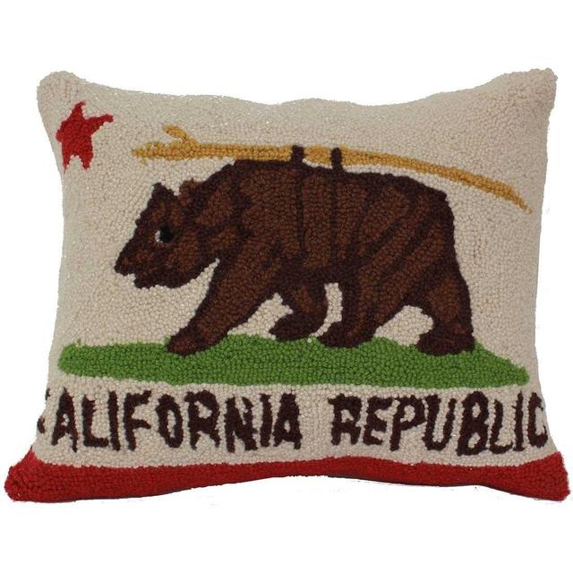 California Republic State Flag Throw Pillow