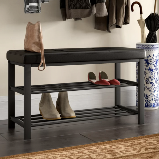 Kolten Entryway Upholstered Shoe Storage Bench