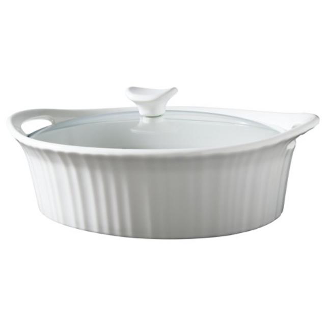CorningWare 2.5 Quart Ceramic Casserole - White