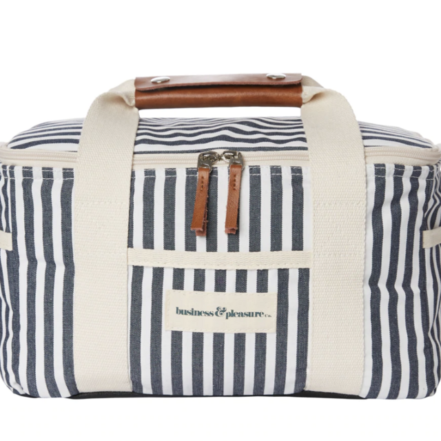 The Premium Cooler Bag - Lauren's Navy Stripe