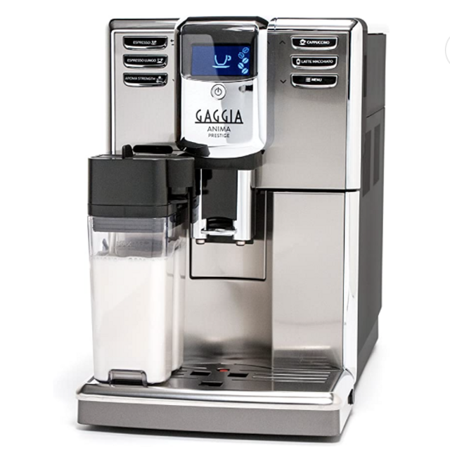 Gaggia Anima Prestige Automatic Coffee Machine, Super Automatic Frothing for Latte, Macchiato, Cappuccino and Espresso Drinks with Programmable Options