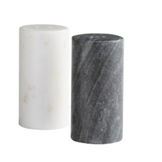Set - Salt and Pepper Shakers - Stone