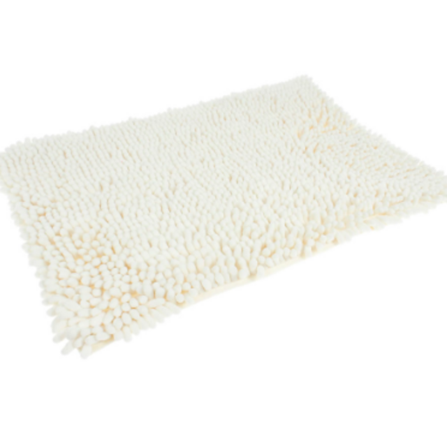 Set of 2 - White DIB Bathroom Rugs