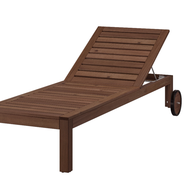 ÄPPLARÖ								Chaise, brown stained brown