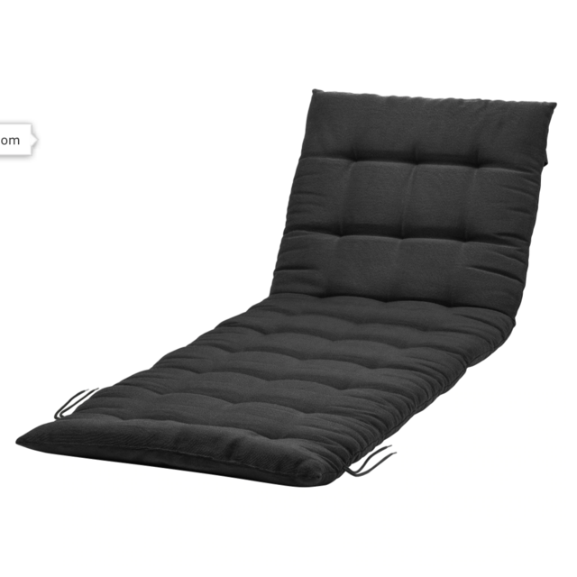 HÅLLÖ								Chaise pad, black